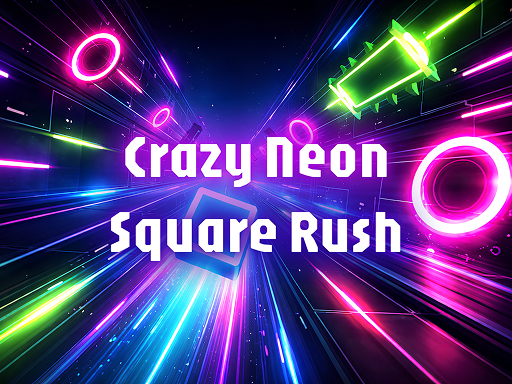 Crazy Neon Square Rush