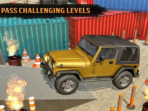 Classic Real 4×4 Jeep Parking Drive Game