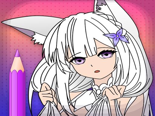 Animated Glitter Coloring Book – Anime Manga